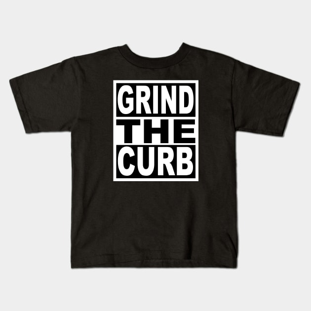 Grind the Curb Kids T-Shirt by flimflamsam